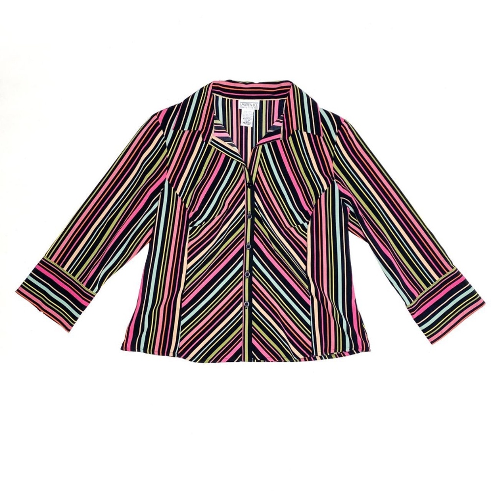 striped vintage button down shirt